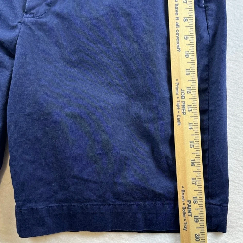 Polo Ralph Lauren Mens Navy Blue Stretch Classic Fit Chino Shorts Size 34